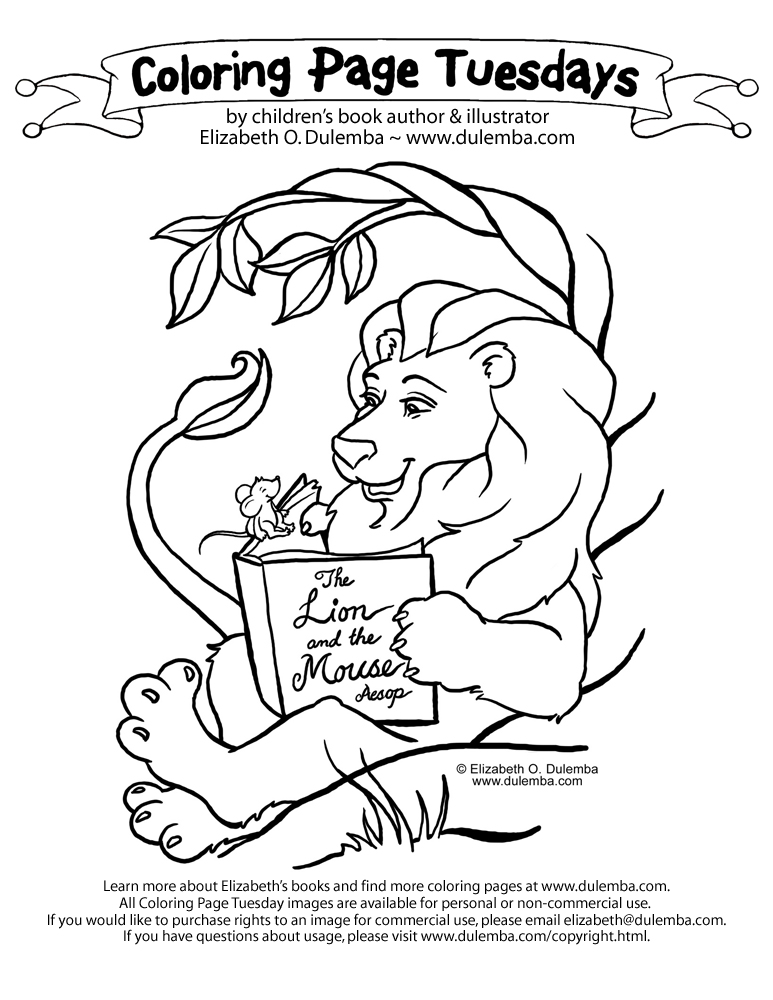 773x1000 The Lion And The Mouse Coloring Pages Dulemba Coloring Page