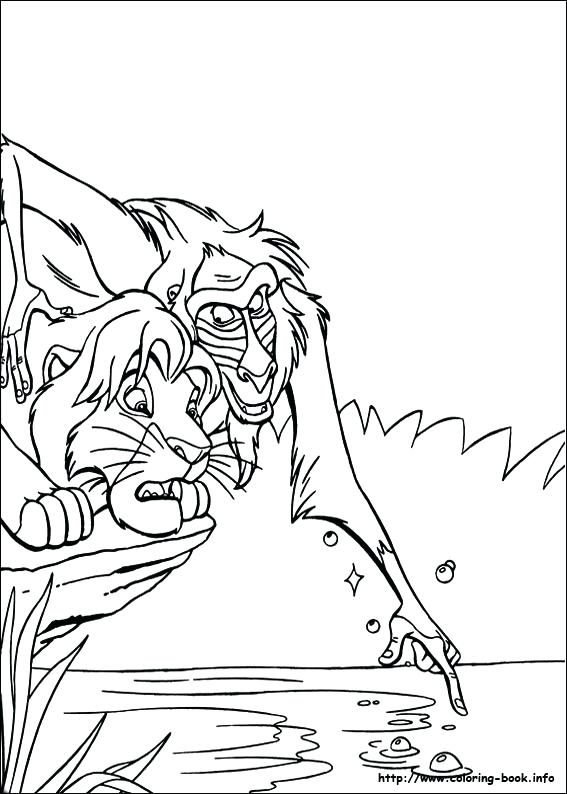567x794 Lion Color Page The Lion King Coloring Pages On Lion King Color