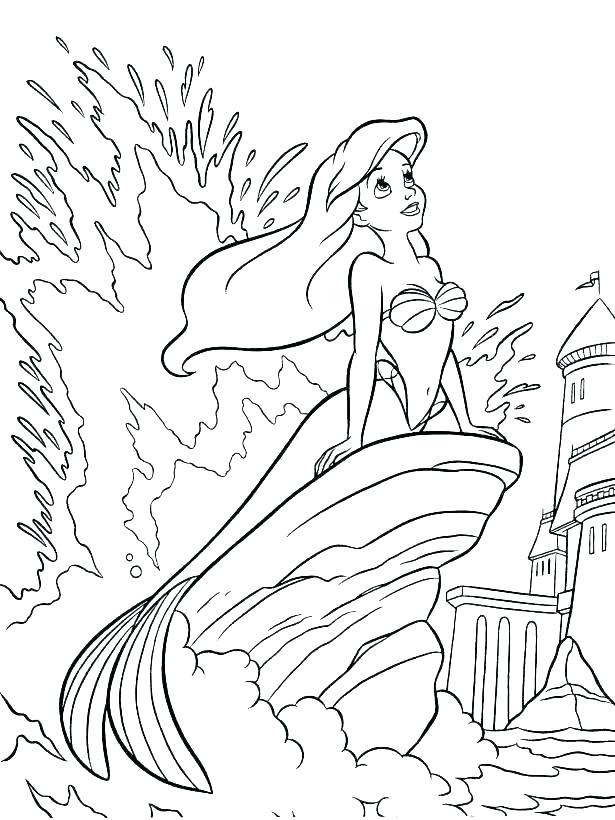 615x820 The Little Mermaid Coloring Pages Mermaid Melody Coloring Pages
