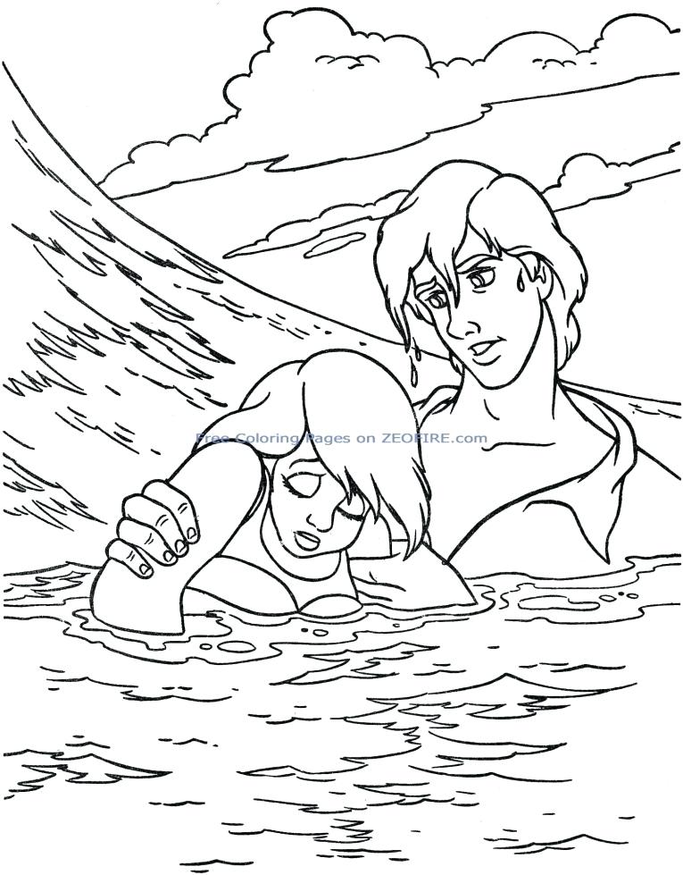 765x979 The Little Mermaid Coloring Pages