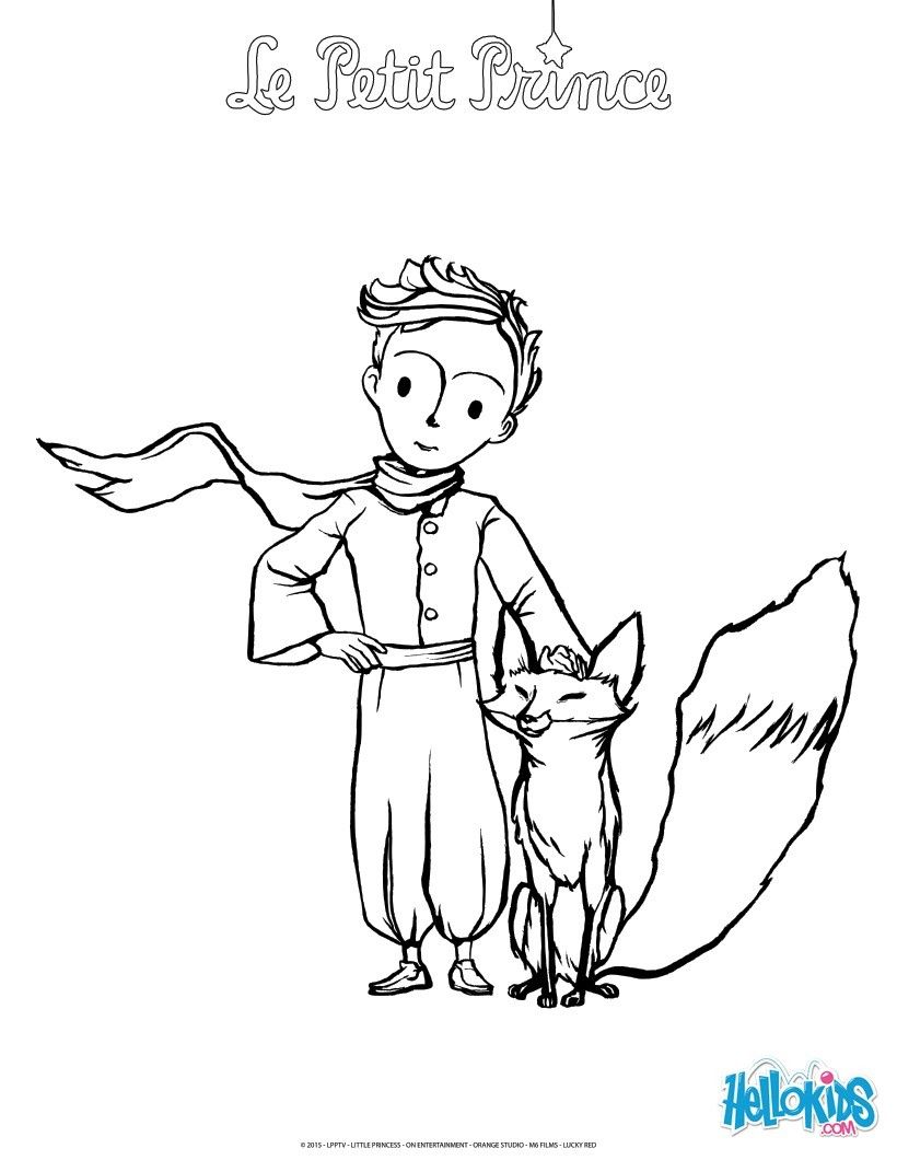 820x1060 The Fox And The Little Prince Coloring Page Comic