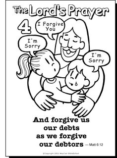 236x319 Forgive Us Colouring Page Sunday School