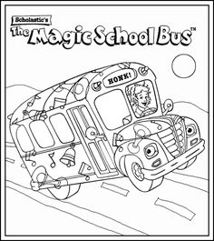 236x265 Magic School Bus Printable Coloring Pages Coloring Pages Kids