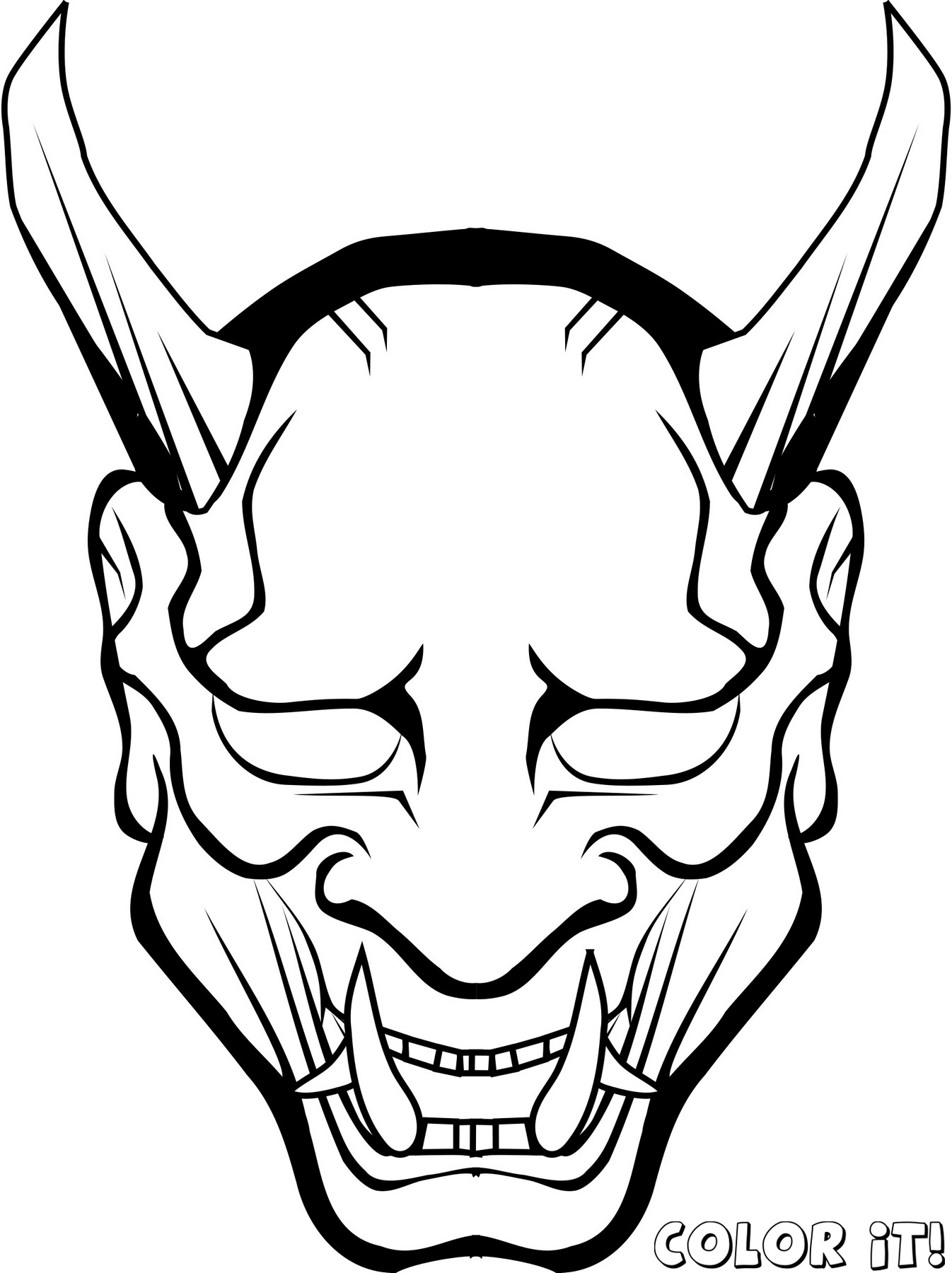 1346x1800 Mask Coloring Pages To Download And Print For Free