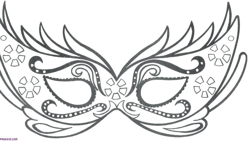 960x544 Mask Coloring Pages Underdog Coloring Pages Butterfly Mask