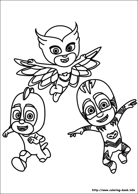 567x794 Pj Masks Coloring Pages Printable