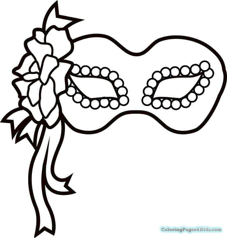 782x820 The Mask Coloring Pages Mardi Gras Mask Printable Coloring Pages