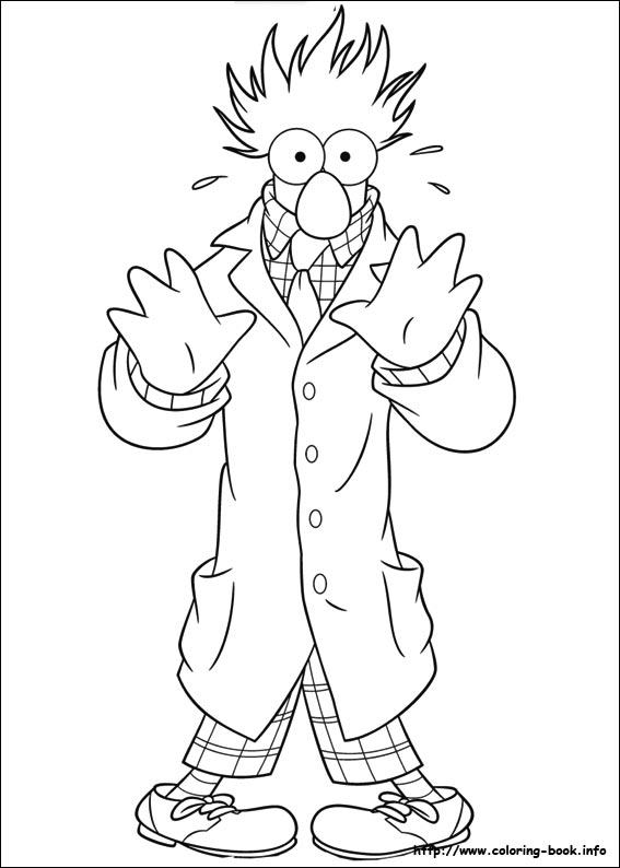 567x794 Muppets Coloring Page Free Download
