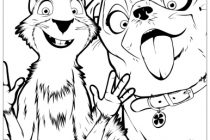 210x140 Minnie Mouse Bow Coloring Page