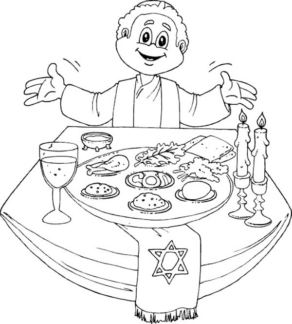 600x665 Passover Coloring Pages