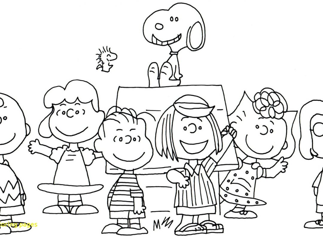 1080x800 Cleverlie Brown Coloring Pages Snoopy And The Peanuts Movie