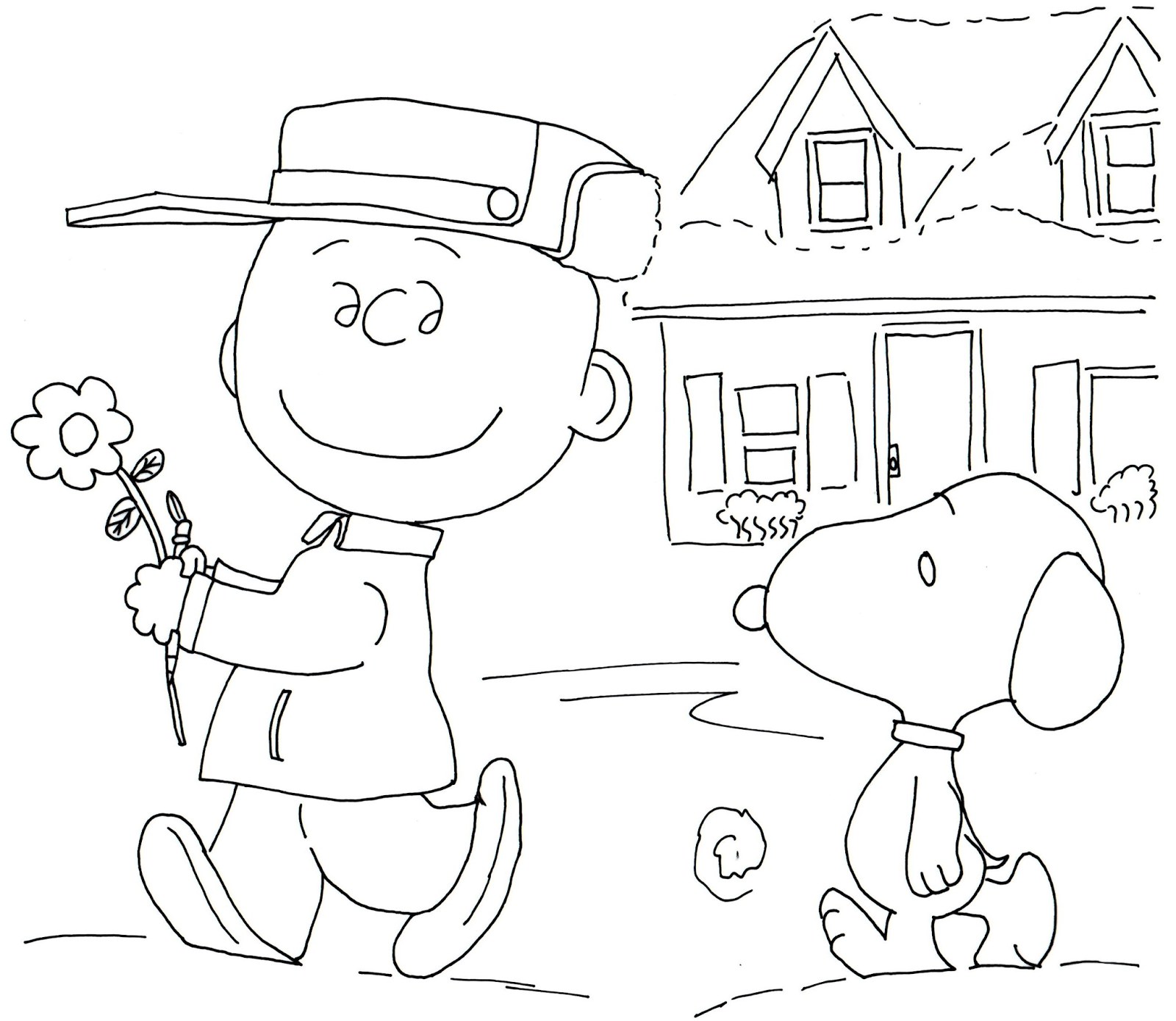 1600x1388 Free Charlie Brown Snoopy And Peanuts Coloring Pages Free Charlie