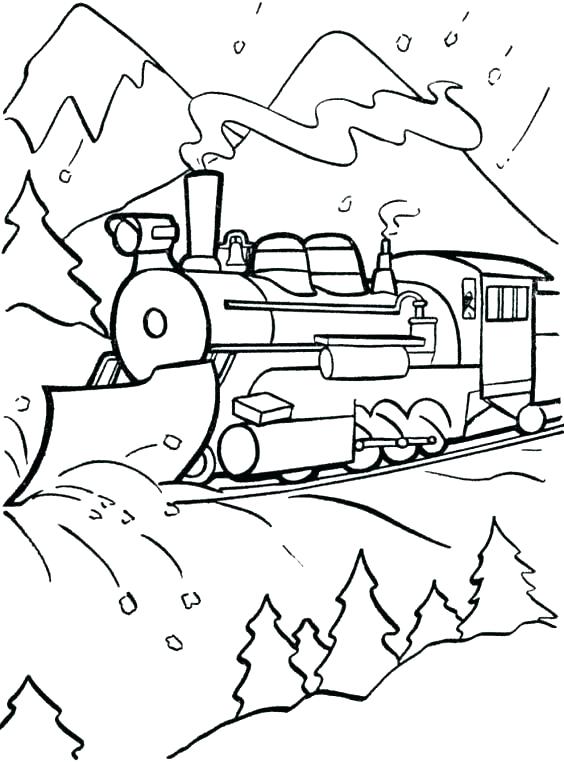 564x762 Polar Express Train Coloring Pages Polar Express Train Coloring