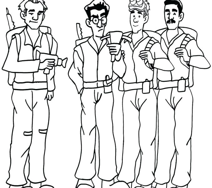678x600 Ghostbusters Coloring Pages Murs
