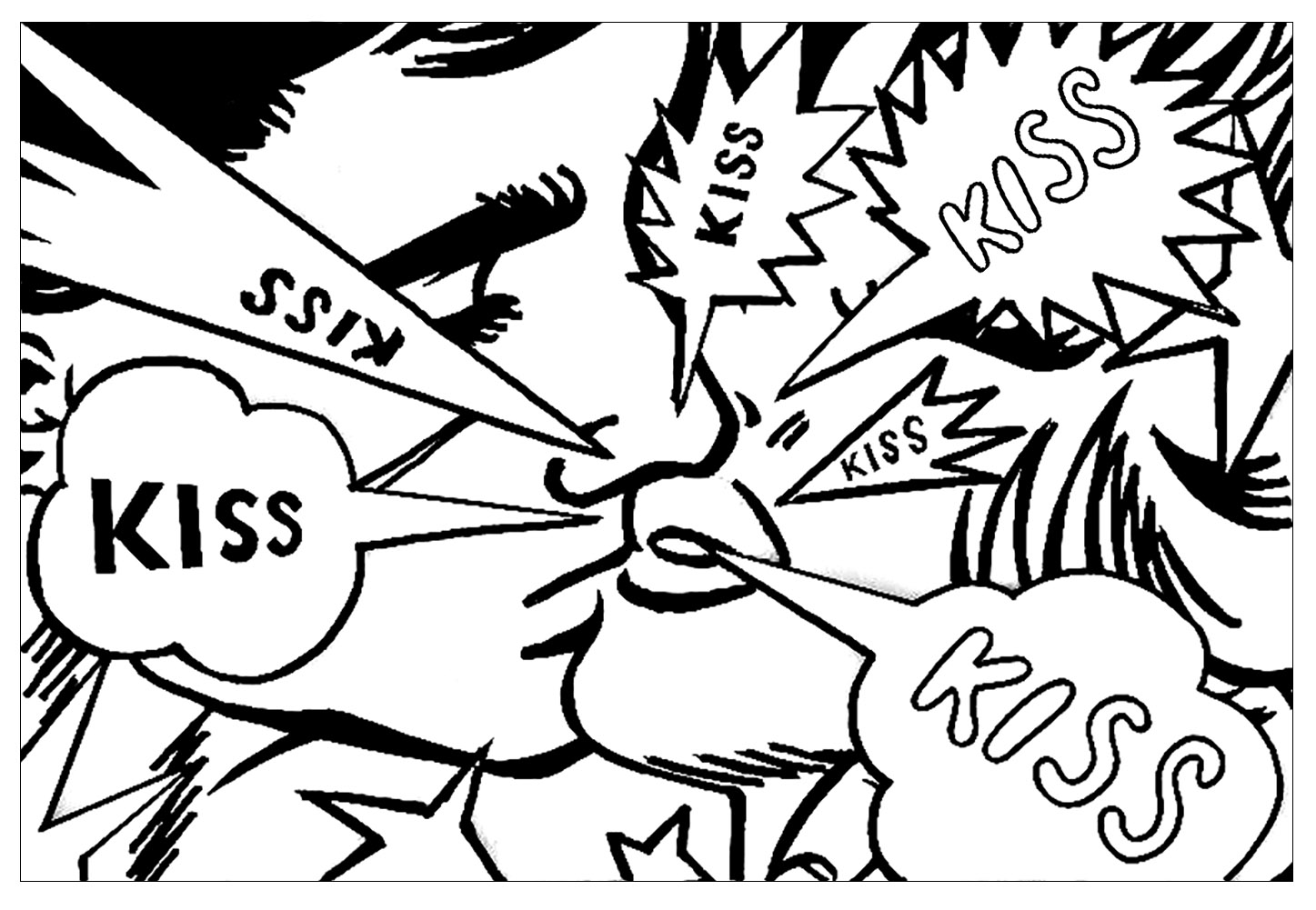 1447x1001 Guernica Coloring Sheet