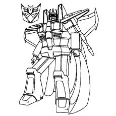 230x230 Star Scream In Transformer Coloring Page