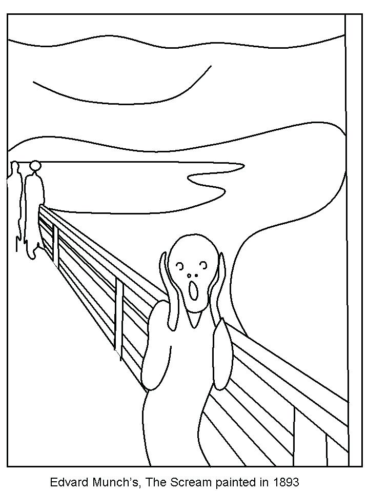 718x957 Best Famous Artists Images On Visual Arts Print Coloring Pages