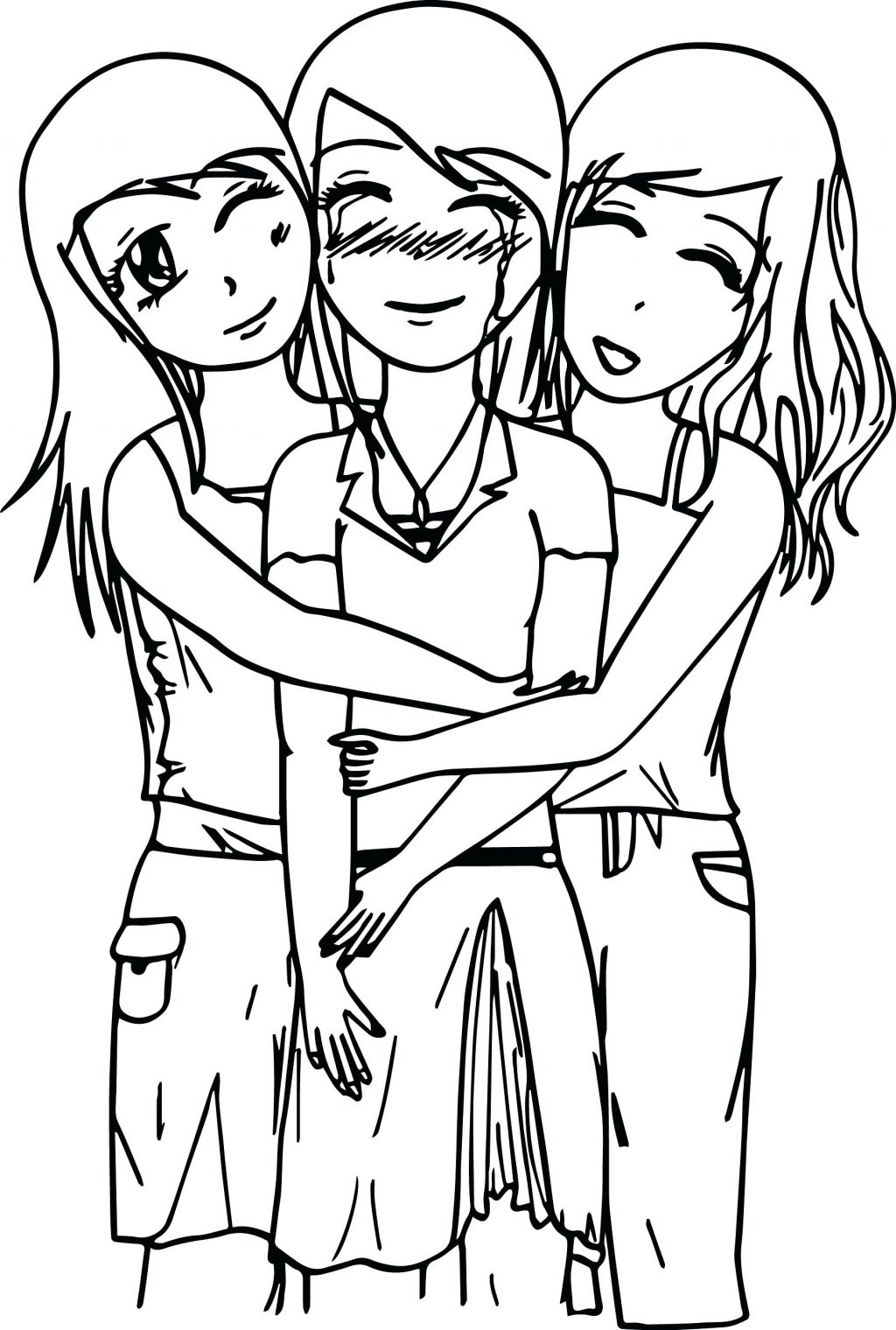 1024x1520 Coloring Page Fantastic Four Coloring Pages Three Best Friends