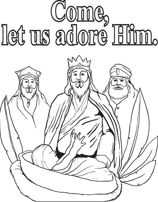547x700 Three Kings Coloring Pages