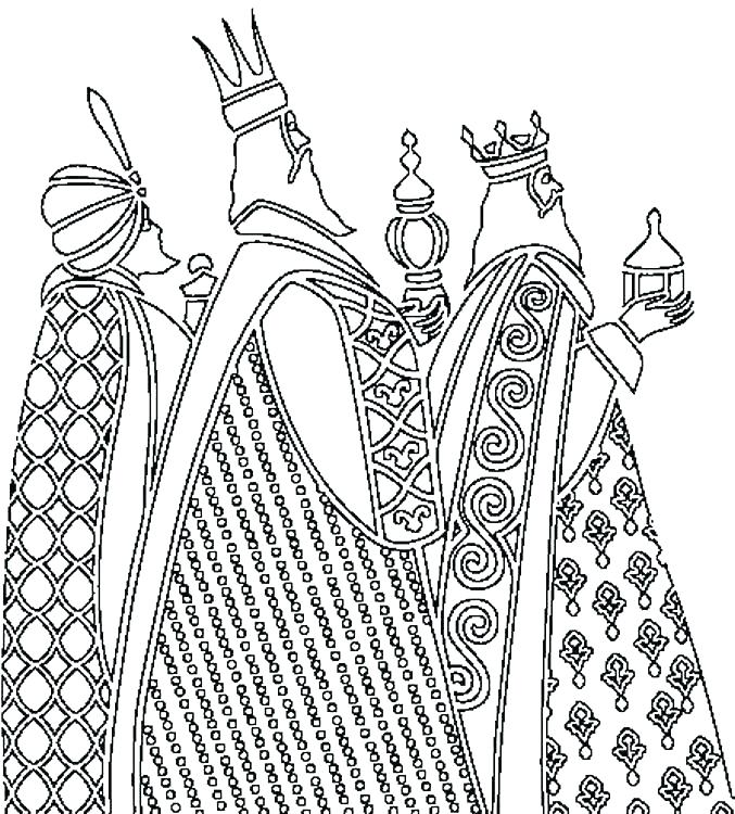 677x750 Three Wise Men Coloring Pages Three Kings Coloring Pages Three