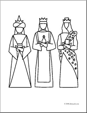 304x392 Clip Art Religious Kings