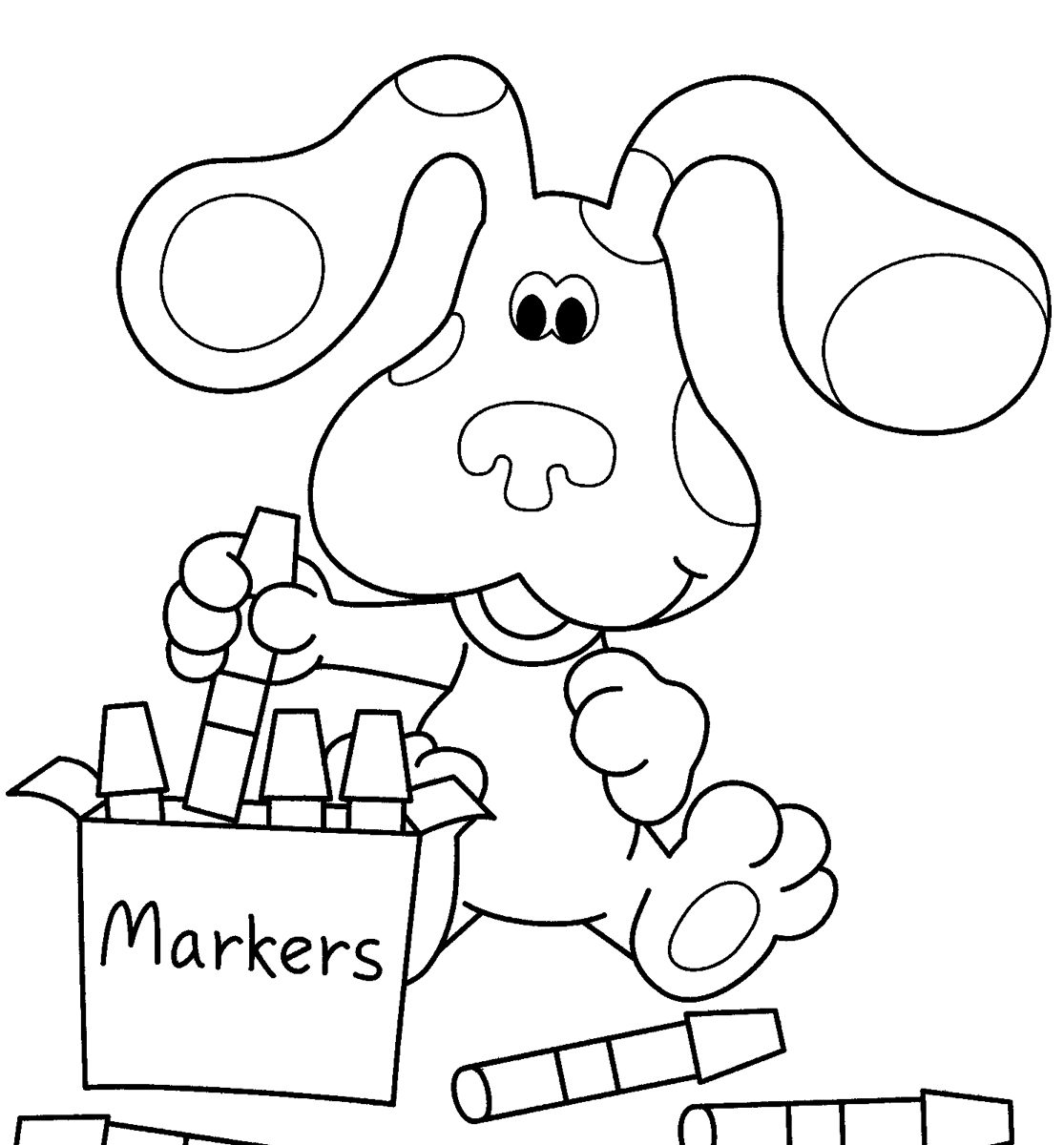 1115x1200 Unique Blues Clues Coloring Pages To Print Composition
