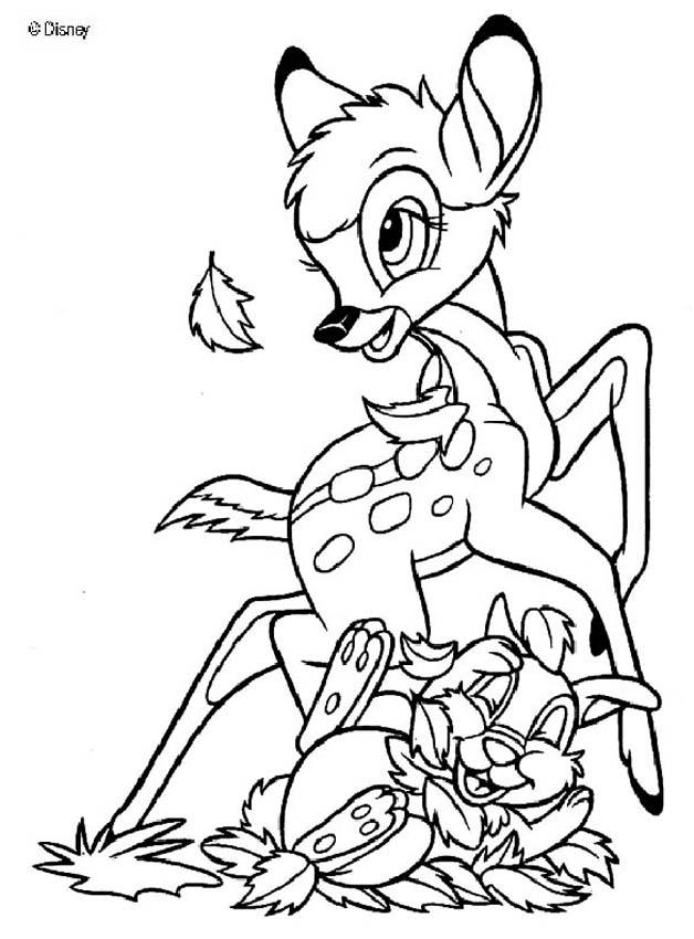 628x850 Bambi Coloring Pages