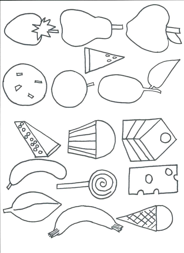 736x1012 Hungry Caterpillar Coloring Page Very Hungry Caterpillar Coloring