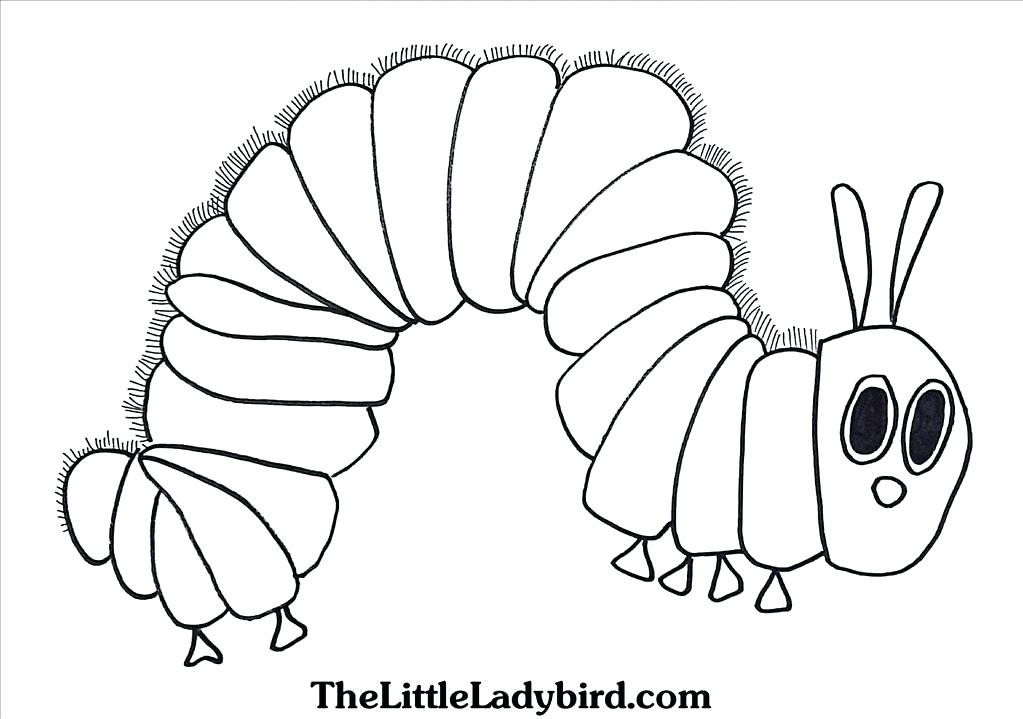 1023x719 The Very Hungry Caterpillar Coloring Pages Printables Top Very
