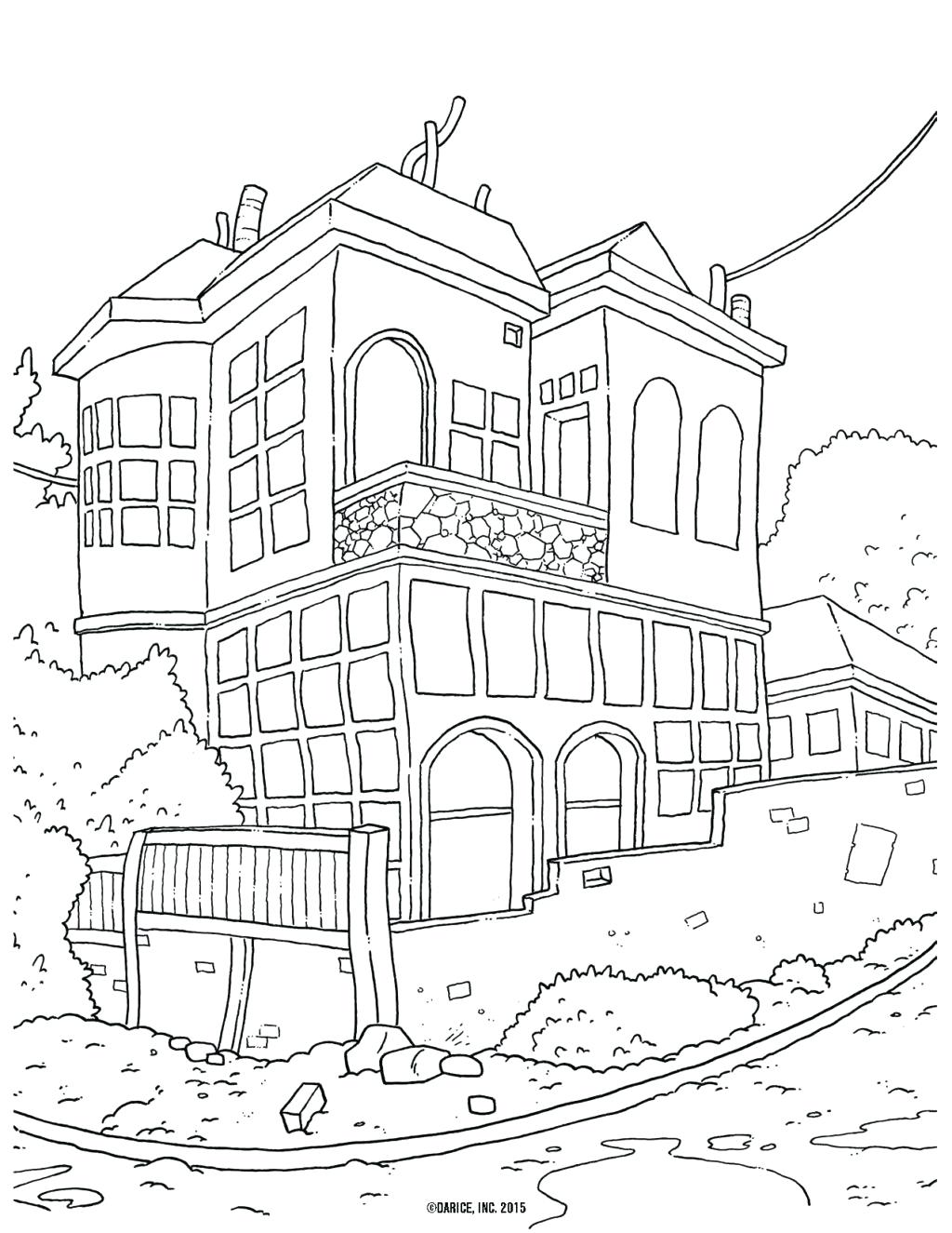 1024x1325 The White House Coloring Page