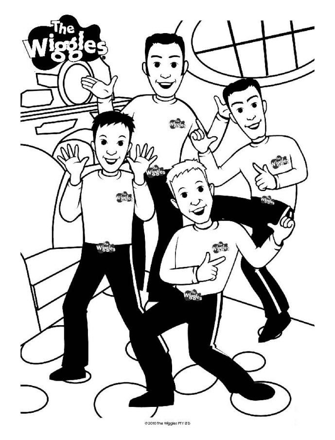 689x905 Wiggles Coloring Pages Free Printable