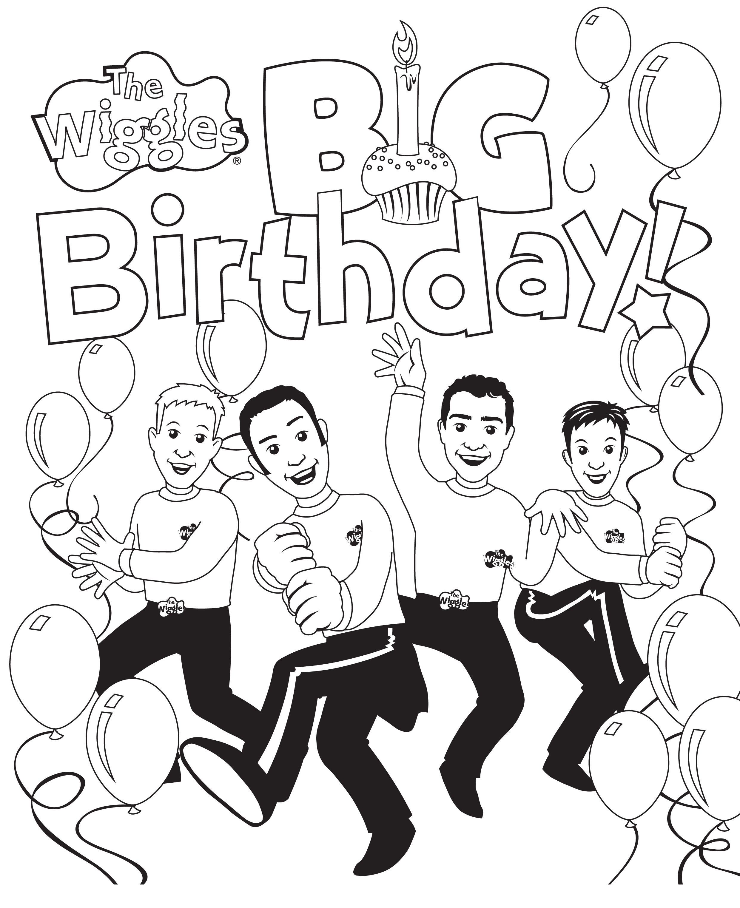 2480x3044 Free Printable Wiggles Coloring Pages For Kids