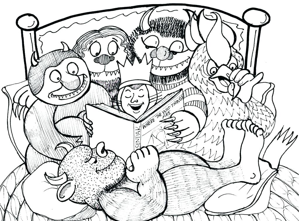 1024x758 Where The Wild Things Are Coloring Pages Large Size Of Wild