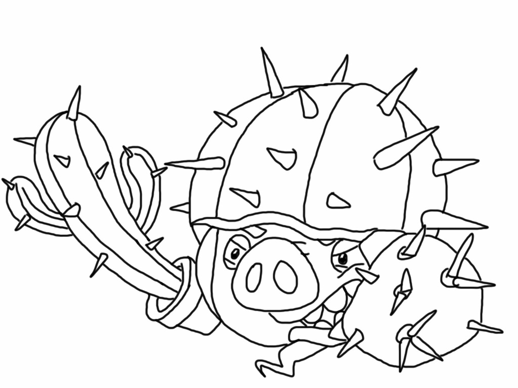 1024x768 Angry Birds Epic Coloring Pages