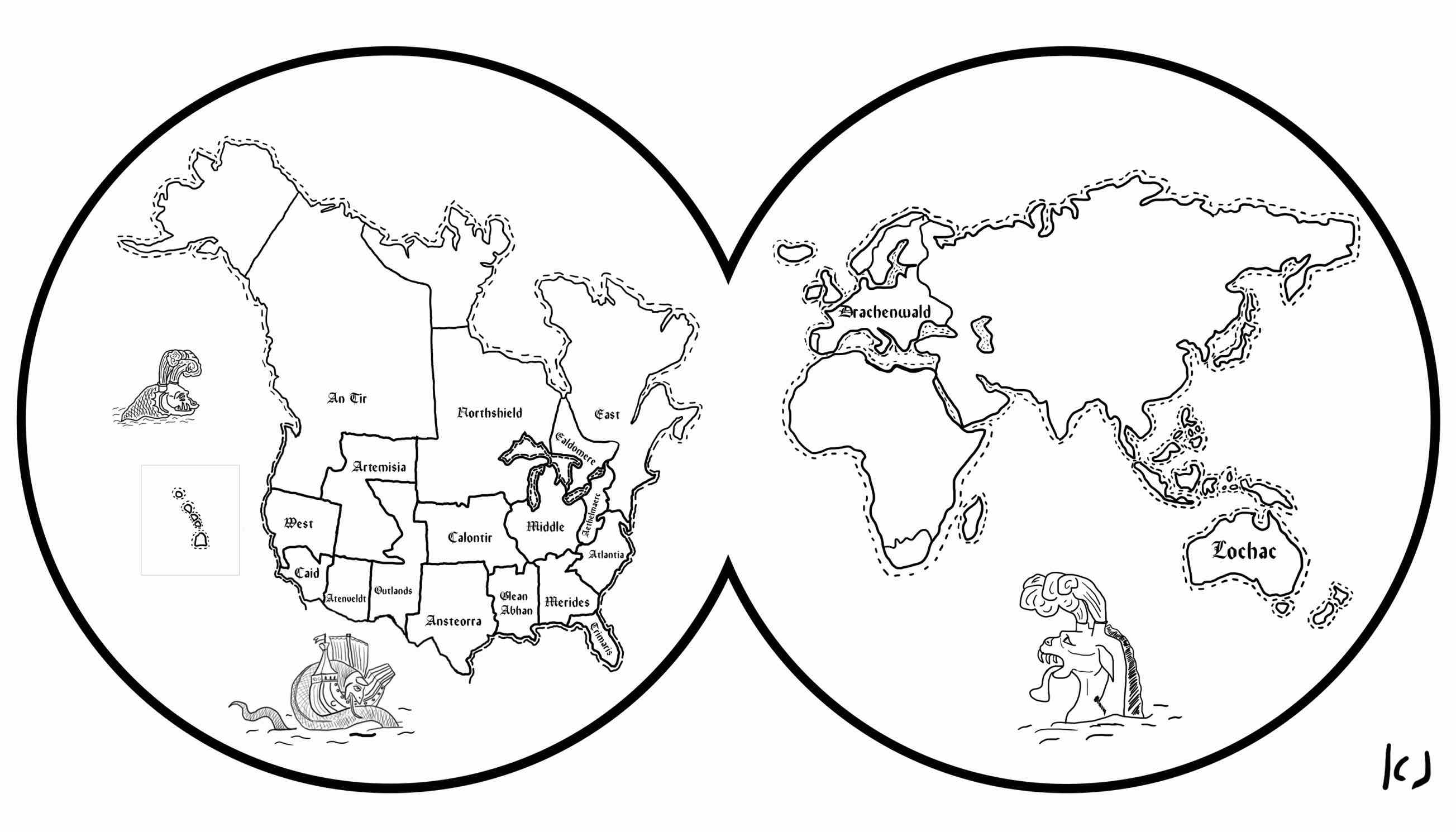 2607x1490 Map Of World Coloring Page