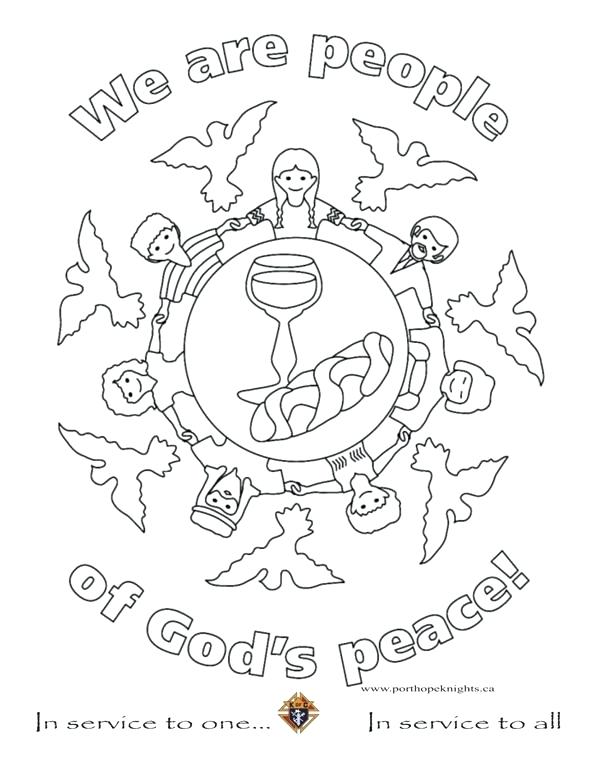 594x768 Peace Coloring Page Word Peace Coloring Pages Dove A Symbol