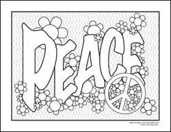250x193 Coloring Pages For Adults Only Peace Coloring Page Coloring