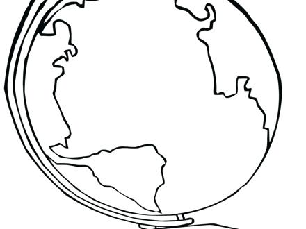 440x330 Globe Coloring Pages Globe Coloring Snow Globe Coloring Page Globe