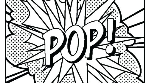 500x280 Art Coloring Pages Pop Art Coloring Sheets Pop Art Coloring Pages