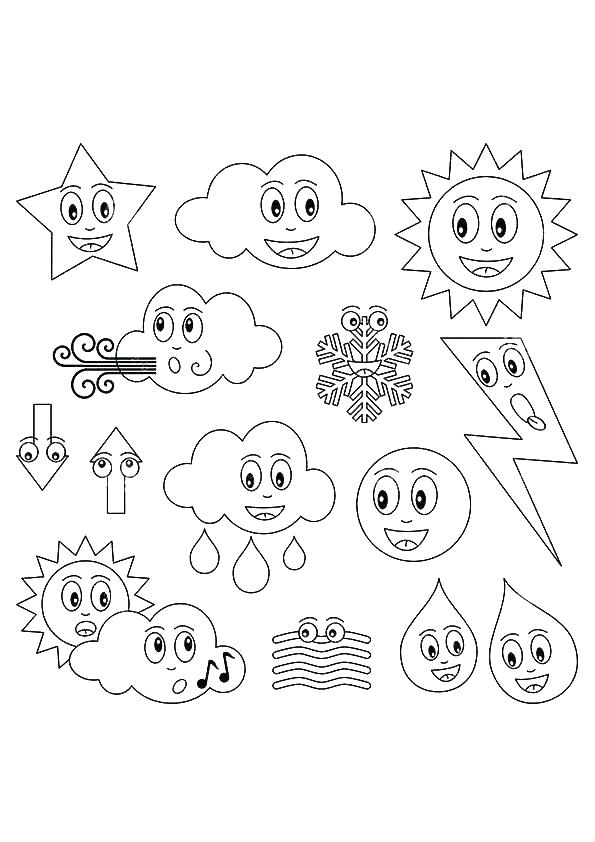 595x842 Weather Coloring Pages Weather Coloring Page Thermometer Coloring