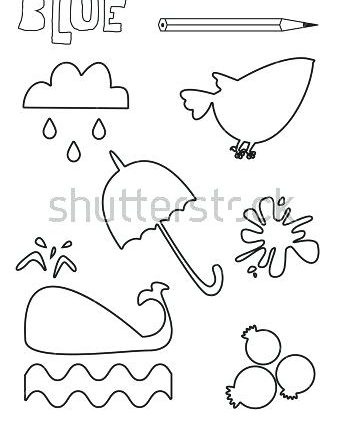 338x425 Enchanting Things That Are Blue Coloring Pages Pattern