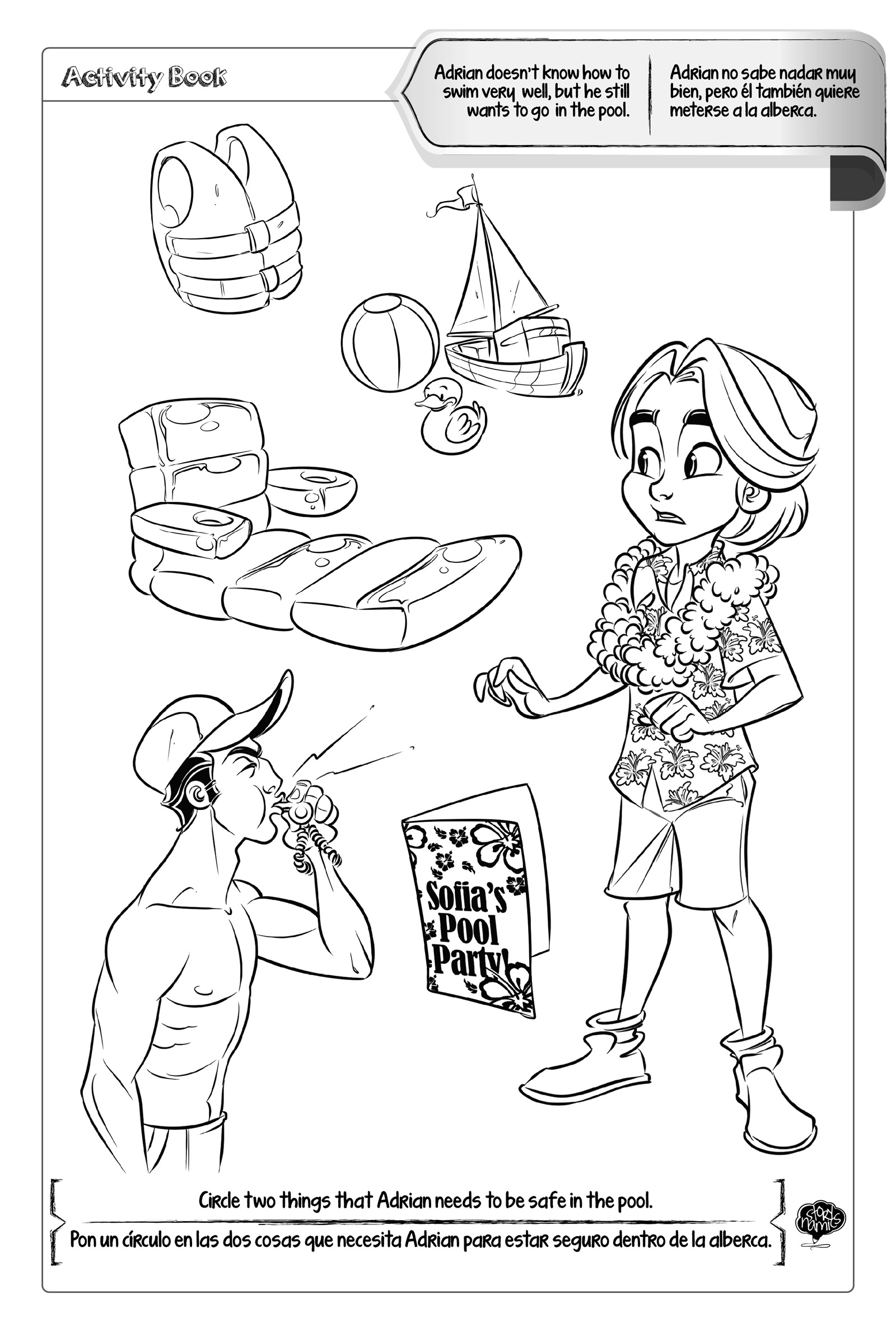 1600x2387 Strong Water Safety Coloring Pages Stunning Pa