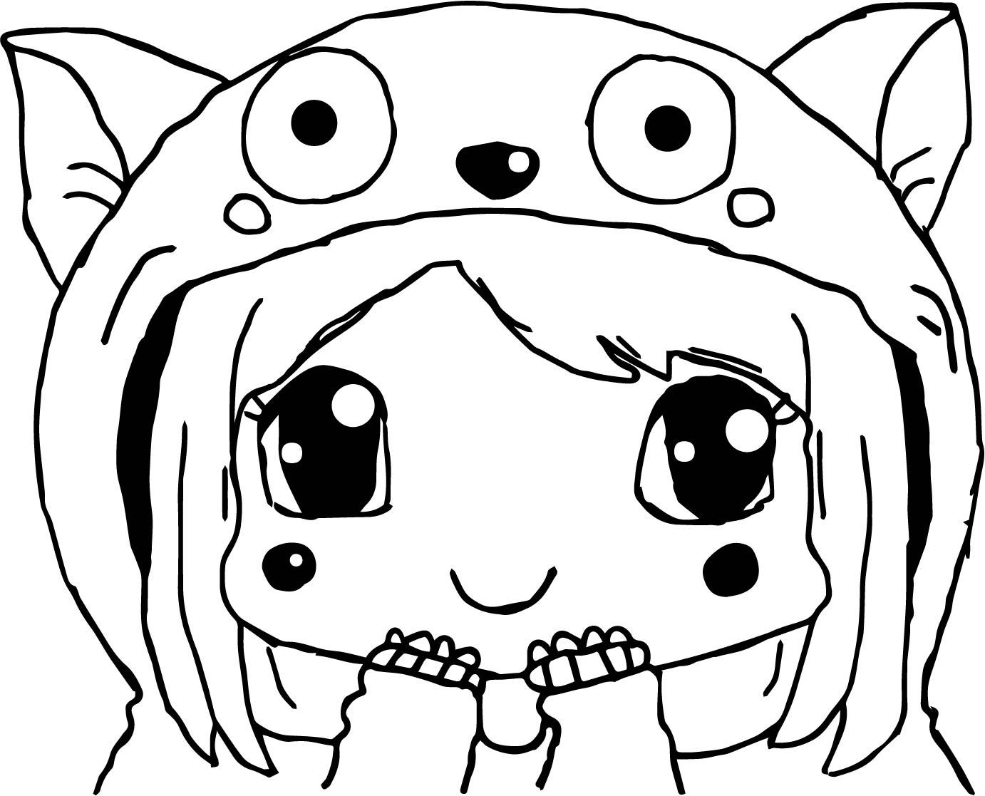 1382x1117 Stunning Cat Girl Think Coloring Page Wecoloringpage Pics