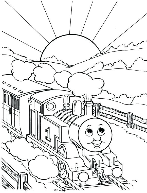580x761 Thomas The Tank Engine Coloring Book Together With Train Coloring