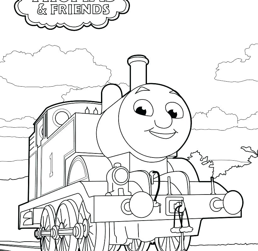 820x800 Thomas The Train And Friends Printable Coloring Pages Free Books