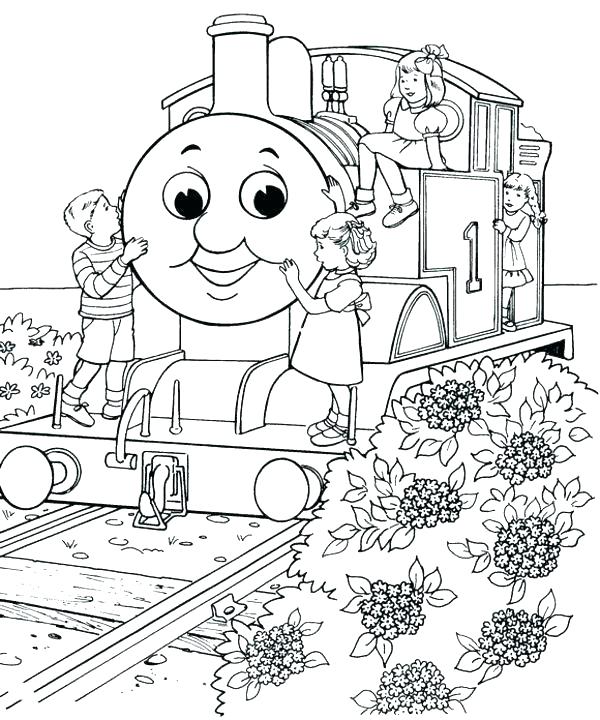 600x720 The Tank Engine Birthday Colouring Pages Free Printable The Tank