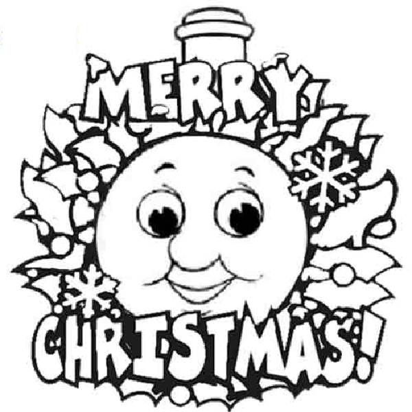 600x600 Thomas The Train Christmas Coloring Pages