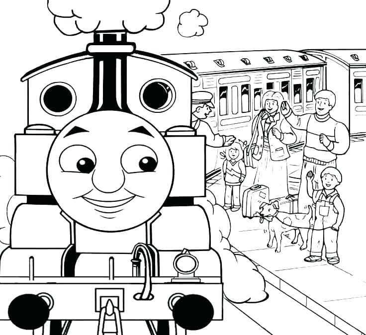 736x674 Christmas Train Coloring Pages