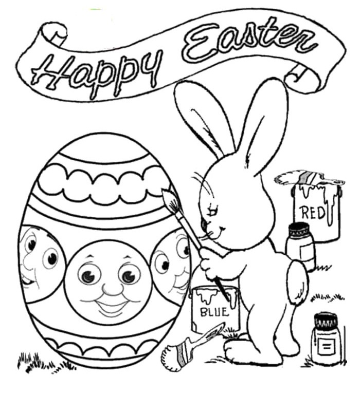 700x769 Thomas The Train Easter Coloring Pages Az Coloring Pages Easter