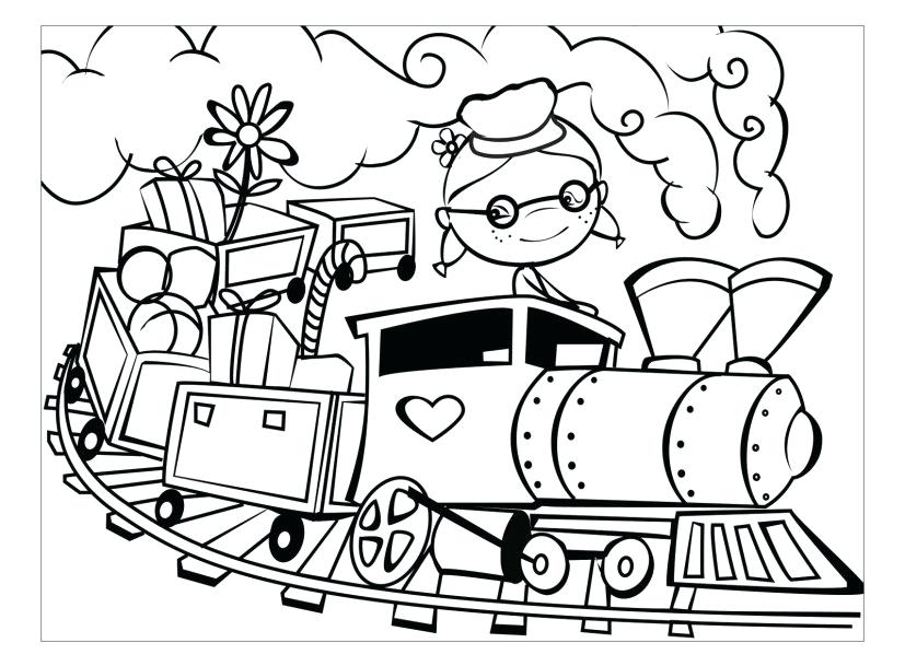 827x609 Printable Train Coloring Pages Train Cars Coloring Pages Printable